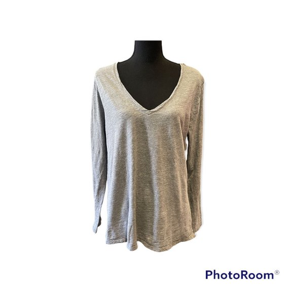 a.new.day Tops - A.new.day ladies casual V-neck long sleeve shimmer XXL top
